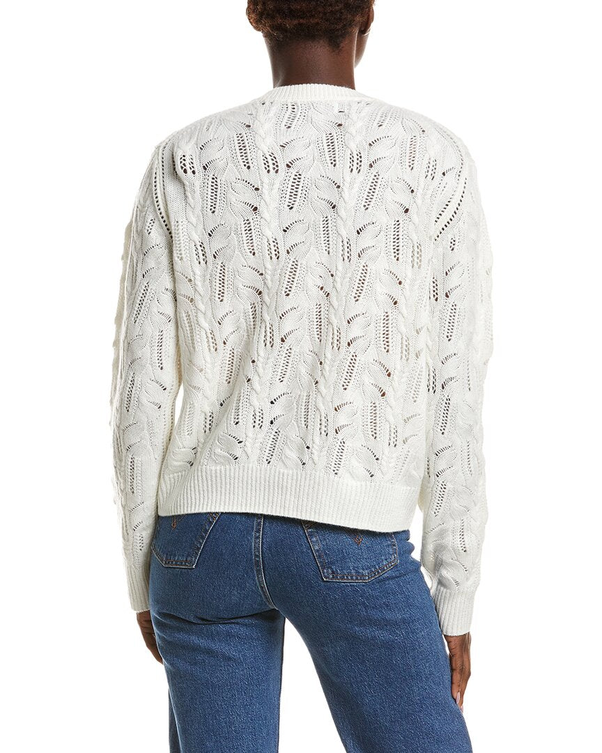 NAADAM Naadam Premium Wool & Cashmere-Blend Pointelle Cardigan