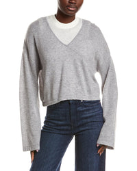 NAADAM Naadam Coastal Wool & Cashmere-Blend Layered Sweater