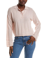 NAADAM Naadam Coastal Cashmere Ribbed Polo Sweater