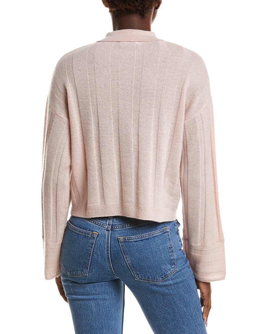 NAADAM Naadam Coastal Cashmere Ribbed Polo Sweater