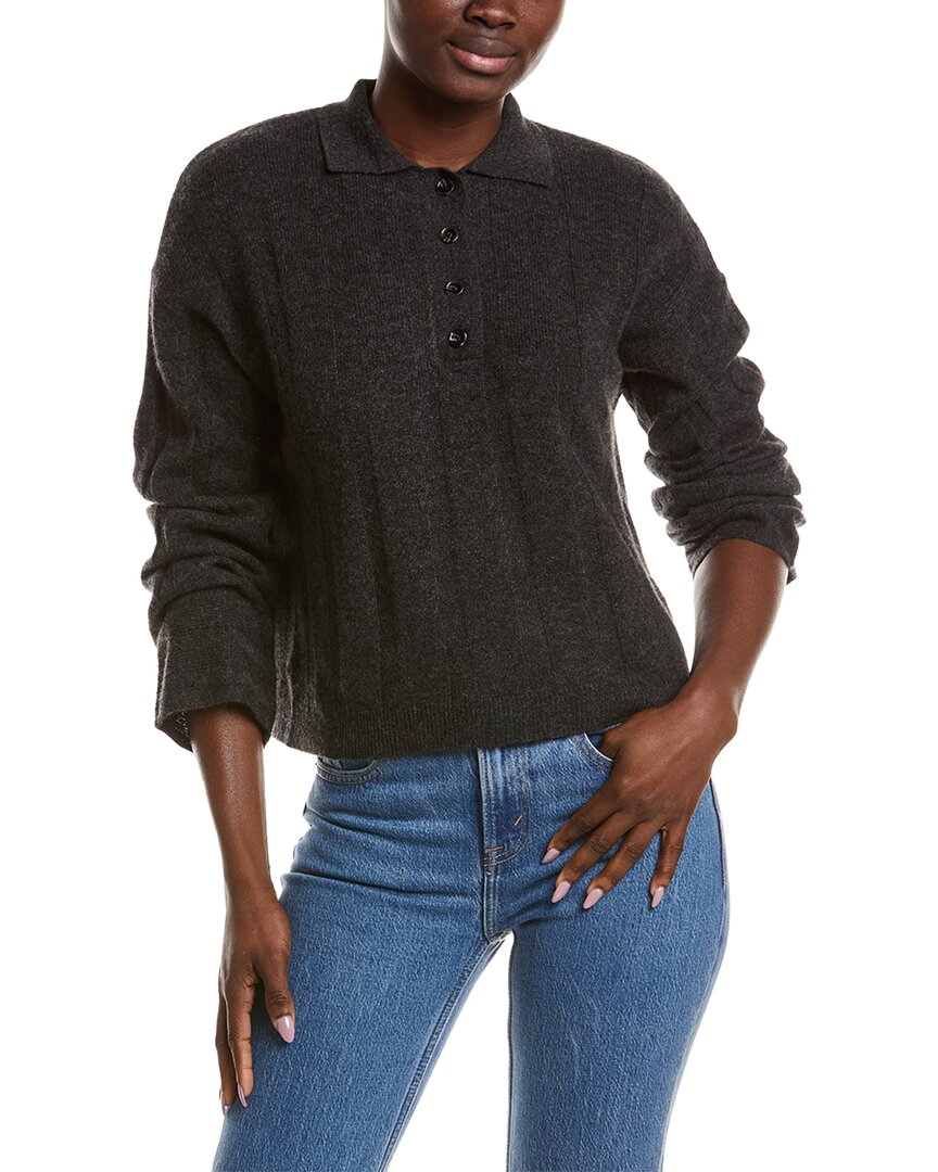 NAADAM Naadam Coastal Cashmere Ribbed Polo Sweater
