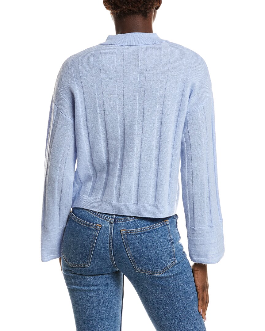 NAADAM Naadam Coastal Cashmere Ribbed Polo Sweater