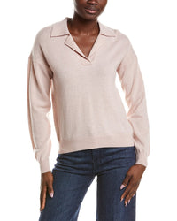 NAADAM Naadam Cashmere V-Neck Polo Sweater