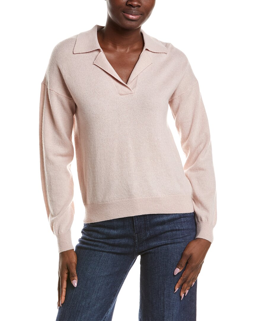 NAADAM Naadam Cashmere V-Neck Polo Sweater