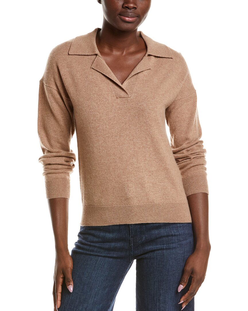 NAADAM Naadam Cashmere V-Neck Polo Sweater