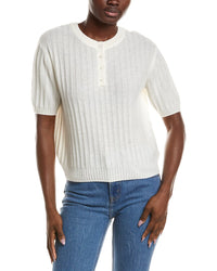 NAADAM Naadam Coastal Cashmere Reversible Henley Sweater