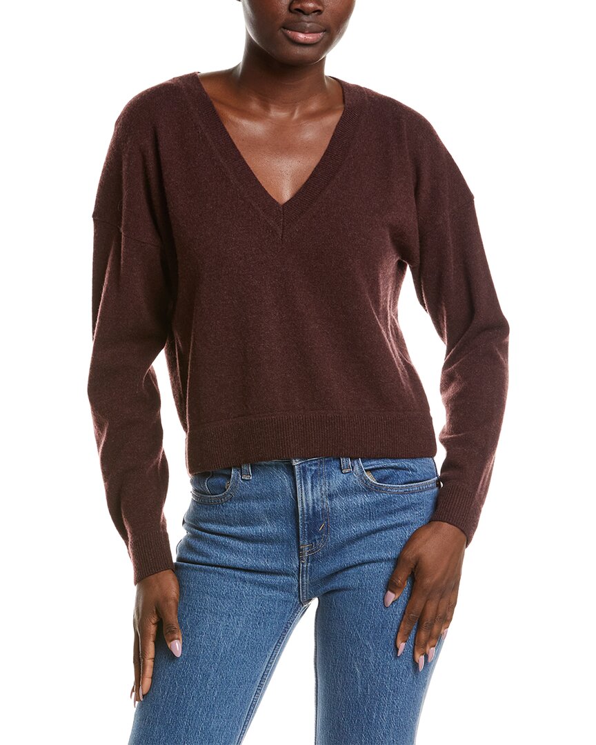 NAADAM Naadam Cashmere Cropped V-Neck Pullover