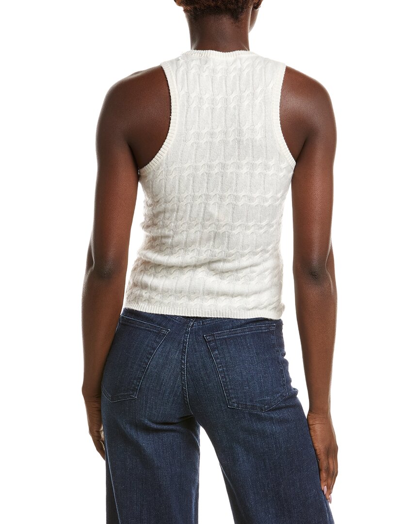 NAADAM Naadam Cable High Neck Cashmere Tank Top