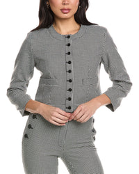 Derek Lam 10 Crosby Piera Ruched Sleeve Jacket