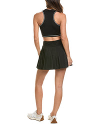 MARION Marion 2Pc Crop Polo Sports Bra & Skirt Set