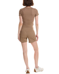 MARION Marion 2Pc 4.5In Activewear Crop Top & Racing Short Set