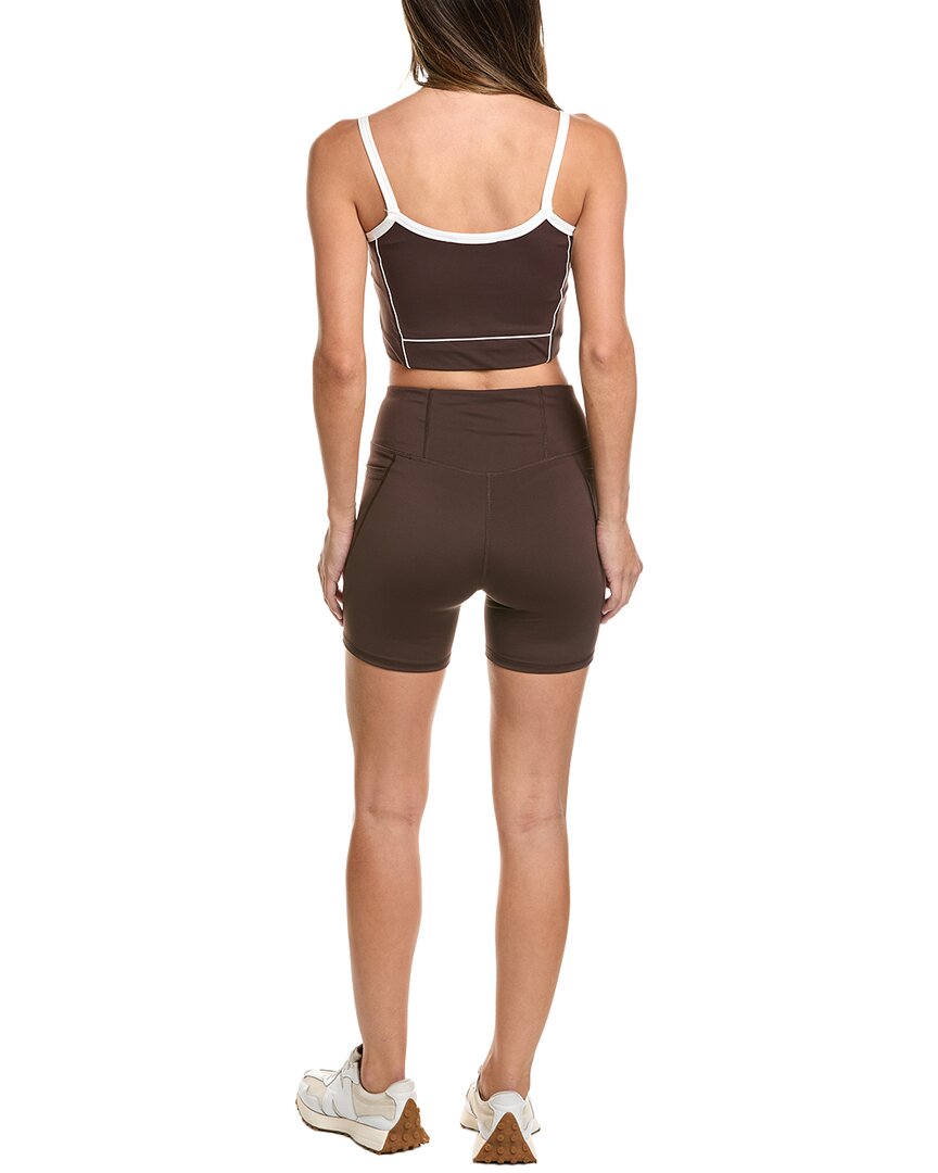 MARION Marion 2Pc 5In Athleisure Wear Crop Set