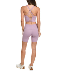 MARION Marion 2Pc 7In Double Strap Biker Short Set