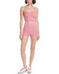 MARION Marion 2Pc 2In Crop Top & Ruched Biker Short Set