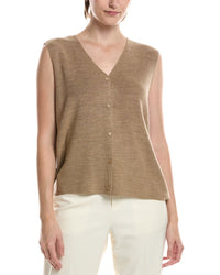 EILEEN FISHER Eileen Fisher Wool V-Neck Vest