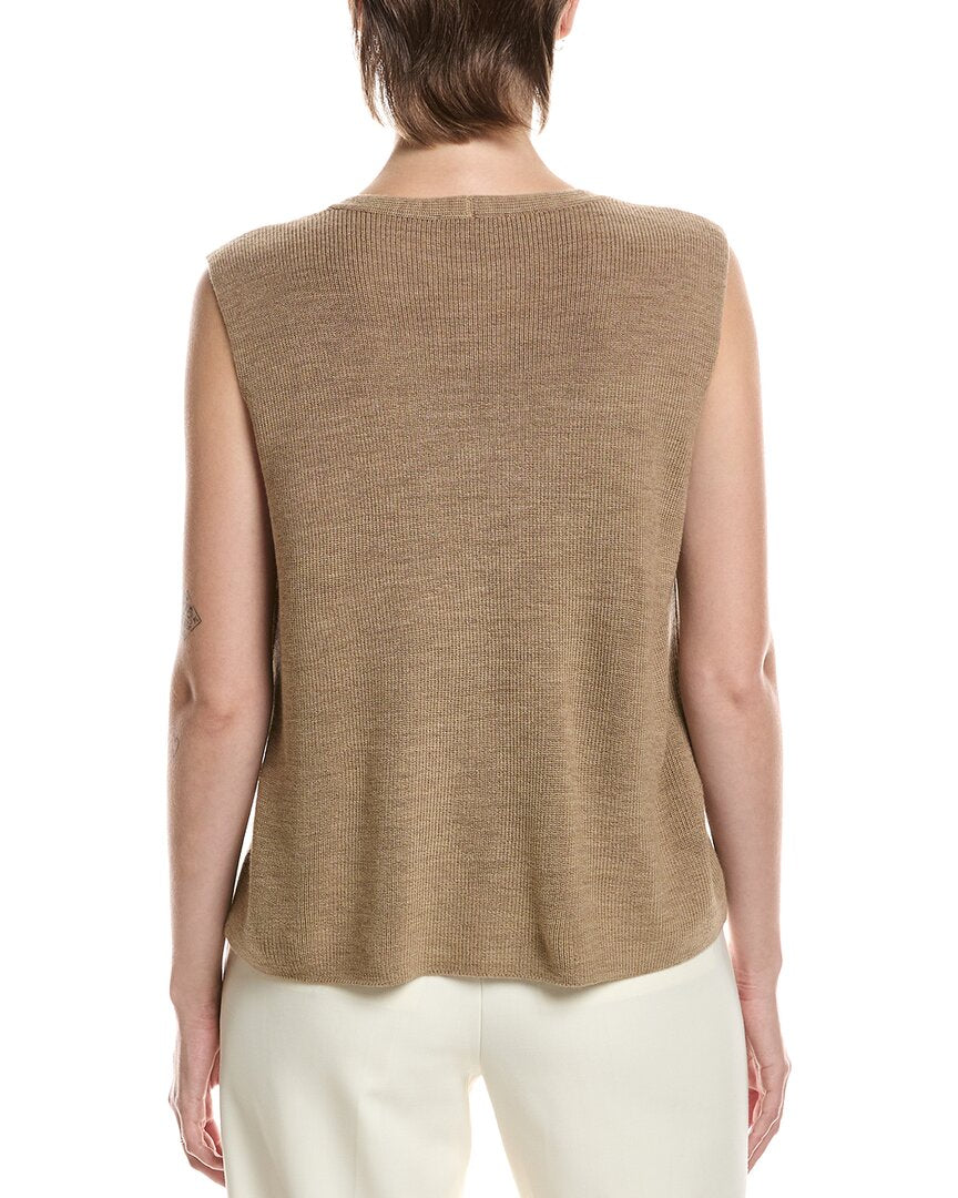 EILEEN FISHER Eileen Fisher Wool V-Neck Vest