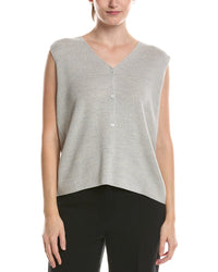 EILEEN FISHER Eileen Fisher Wool V-Neck Vest