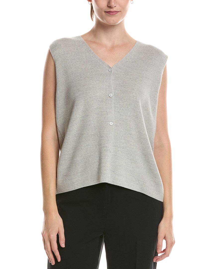 EILEEN FISHER Eileen Fisher Wool V-Neck Vest