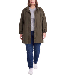 EILEEN FISHER Eileen Fisher Stand Collar Long Coat