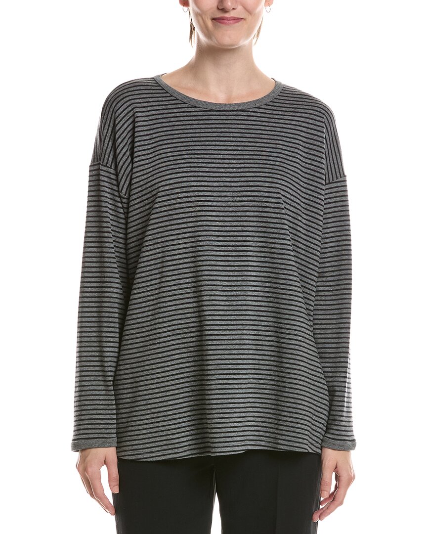 EILEEN FISHER Eileen Fisher Round Neck Long Box Top