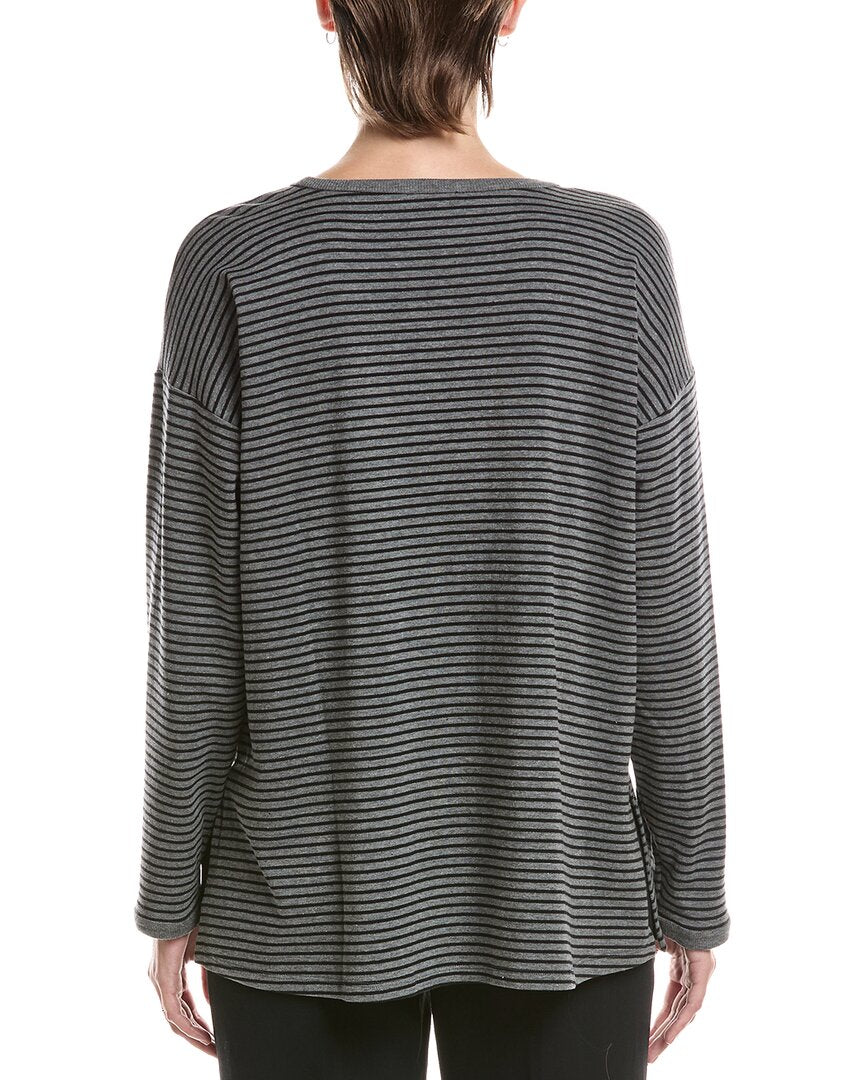 EILEEN FISHER Eileen Fisher Round Neck Long Box Top