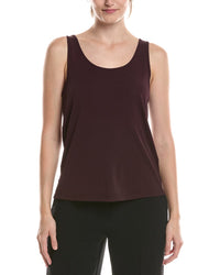 EILEEN FISHER Eileen Fisher Silk Scoop Neck Slim Tank