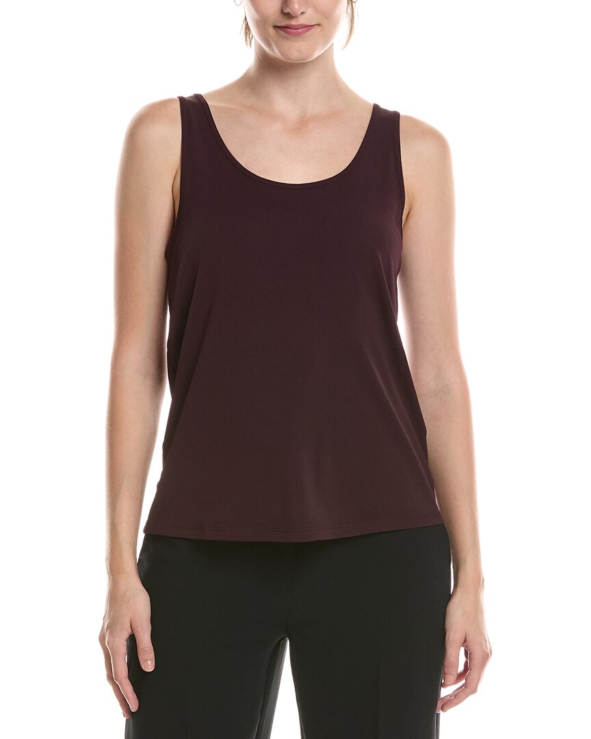 EILEEN FISHER Eileen Fisher Silk Scoop Neck Slim Tank