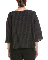 EILEEN FISHER Eileen Fisher Bateau Neck Box Top