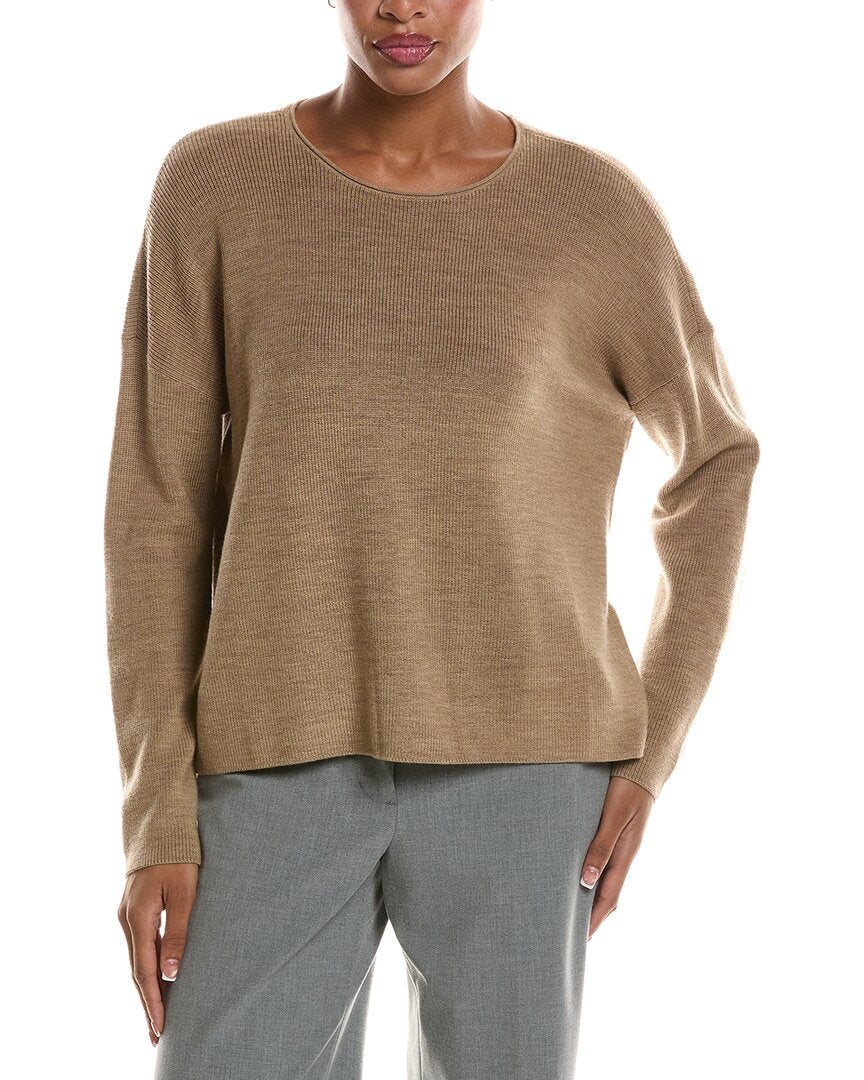 EILEEN FISHER Eileen Fisher Crew Wool Sweater