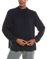 EILEEN FISHER Eileen Fisher Gathered Silk Top