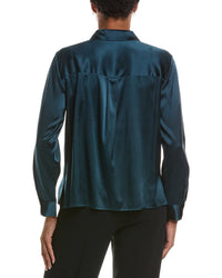 EILEEN FISHER Eileen Fisher Petite Classic Silk-Blend Shirt