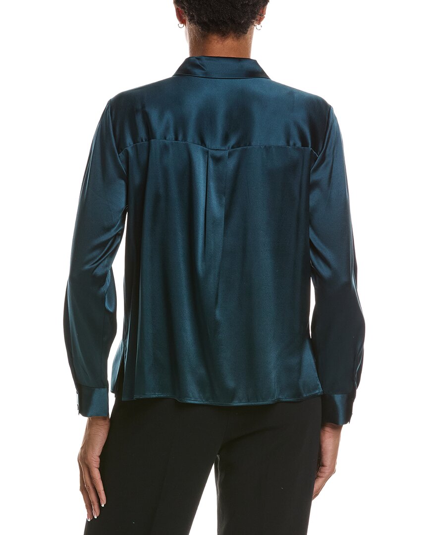EILEEN FISHER Eileen Fisher Petite Classic Silk-Blend Shirt
