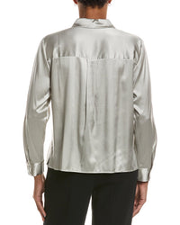 EILEEN FISHER Eileen Fisher Petite Classic Silk-Blend Shirt