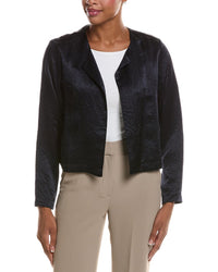 EILEEN FISHER Eileen Fisher Petite Round Neck Jacket