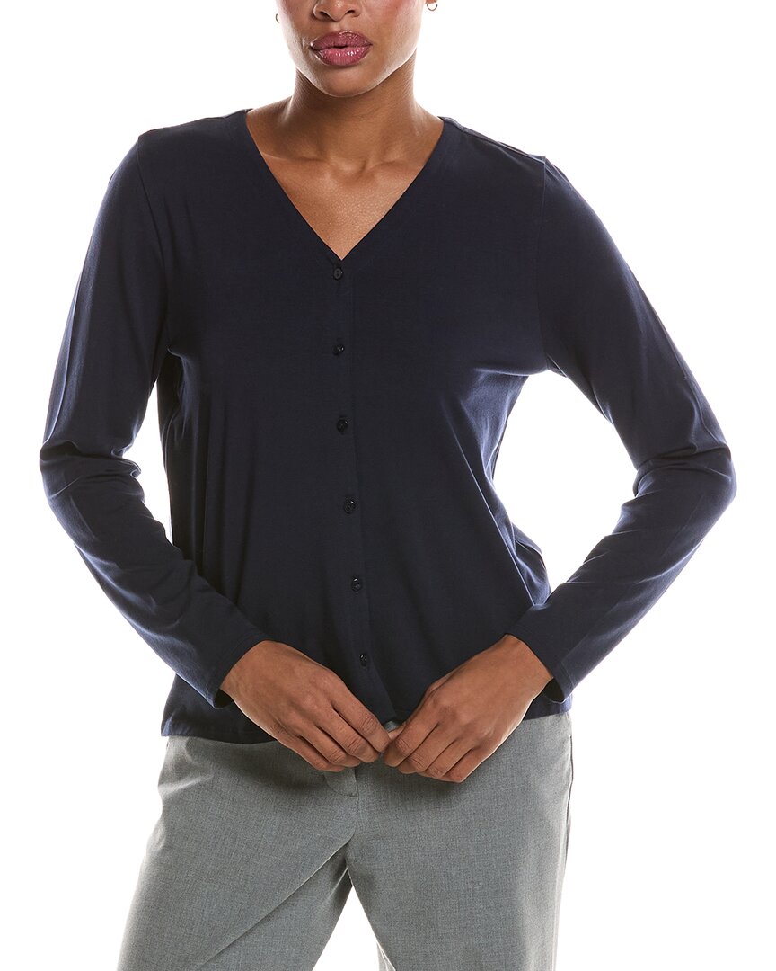 EILEEN FISHER Eileen Fisher V-Neck Button Top