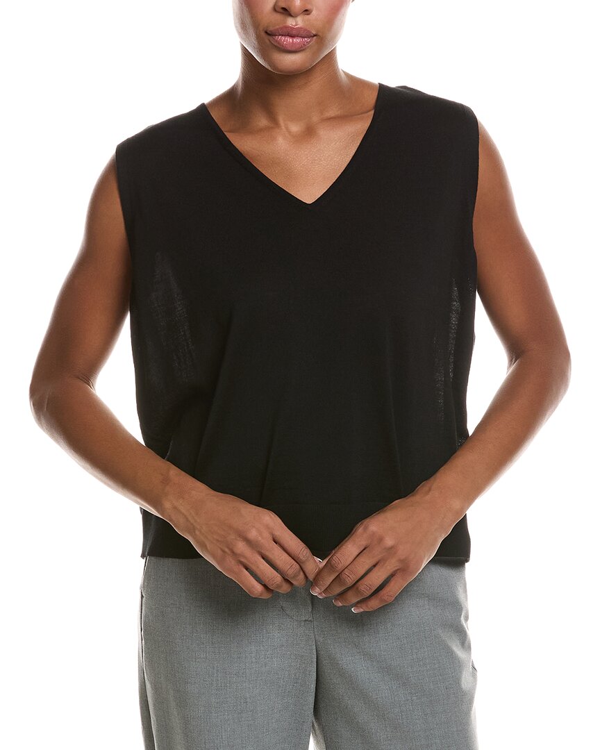 EILEEN FISHER Eileen Fisher V-Neck Wool Vest