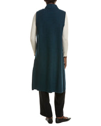 EILEEN FISHER Eileen Fisher Shawl Wool Vest