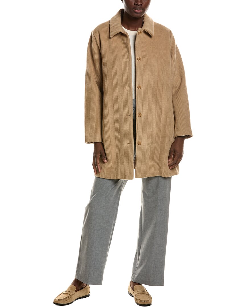 EILEEN FISHER Eileen Fisher Classic Collar Wool Coat