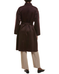 EILEEN FISHER Eileen Fisher High Collar Wool Coat