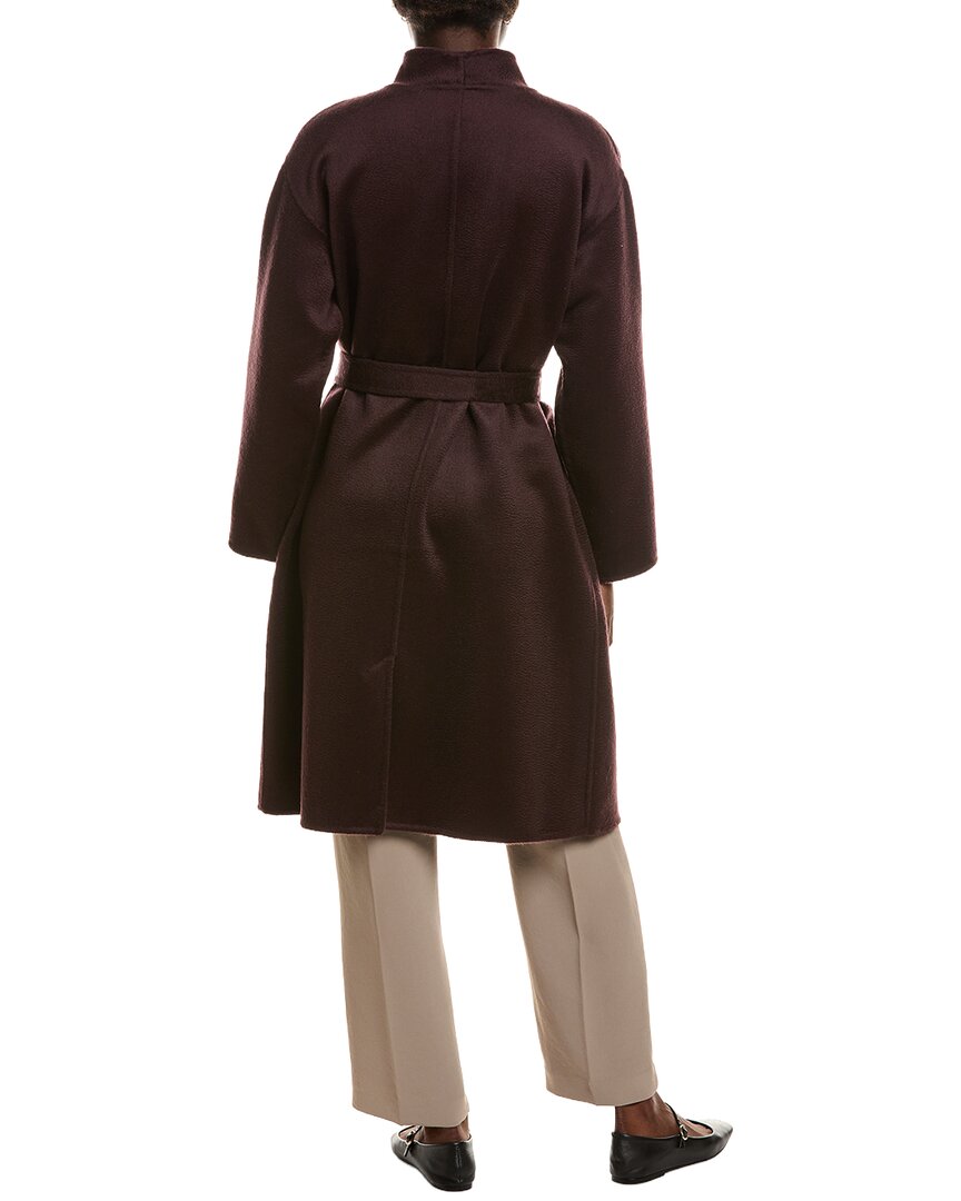 EILEEN FISHER Eileen Fisher High Collar Wool Coat