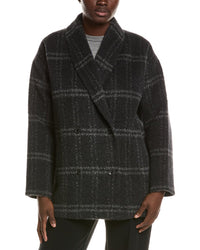 EILEEN FISHER Eileen Fisher Alpaca & Wool-Blend Shawl Collar Coat