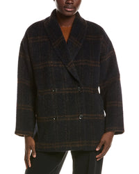 EILEEN FISHER Eileen Fisher Alpaca & Wool-Blend Shawl Collar Coat