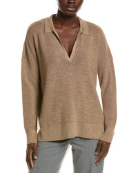 EILEEN FISHER Eileen Fisher Classic Henley Wool Sweater