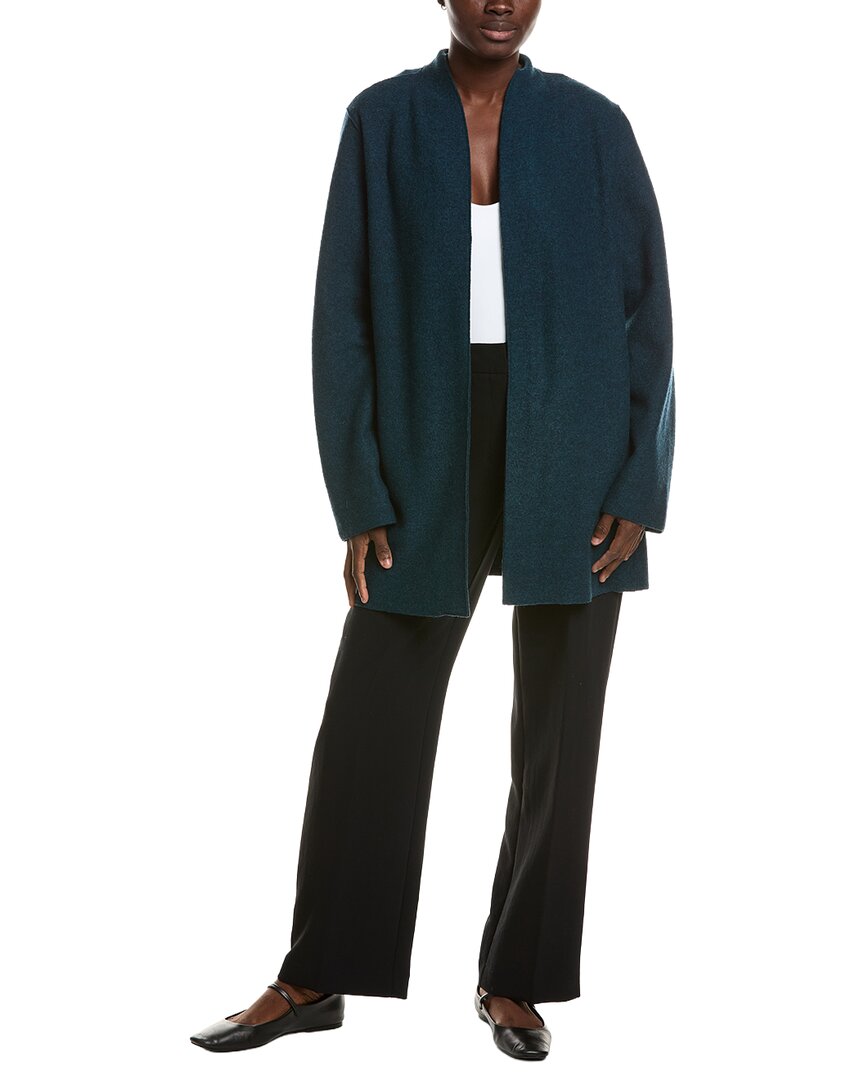 EILEEN FISHER Eileen Fisher High Collar Wool Jacket