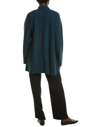 EILEEN FISHER Eileen Fisher High Collar Wool Jacket