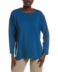EILEEN FISHER Eileen Fisher Round Neck Long Box Top