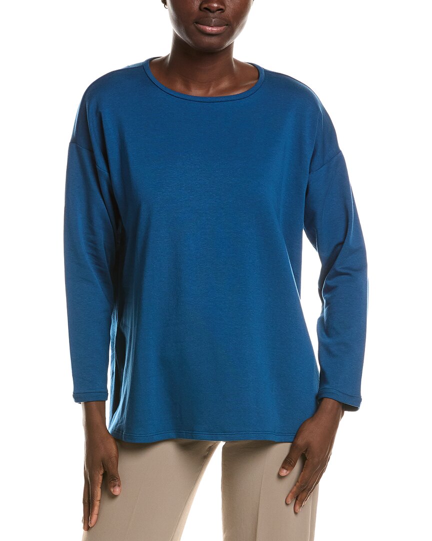 EILEEN FISHER Eileen Fisher Round Neck Long Box Top