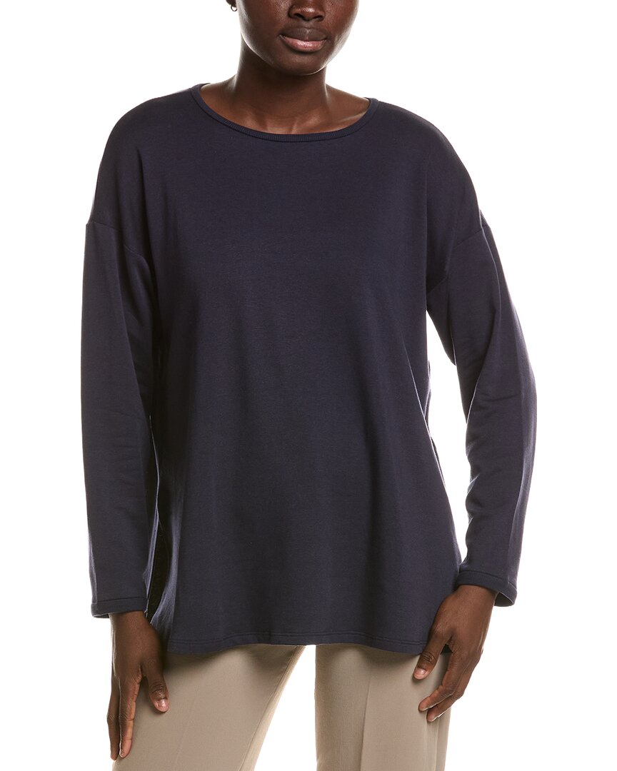 EILEEN FISHER Eileen Fisher Round Neck Long Box Top