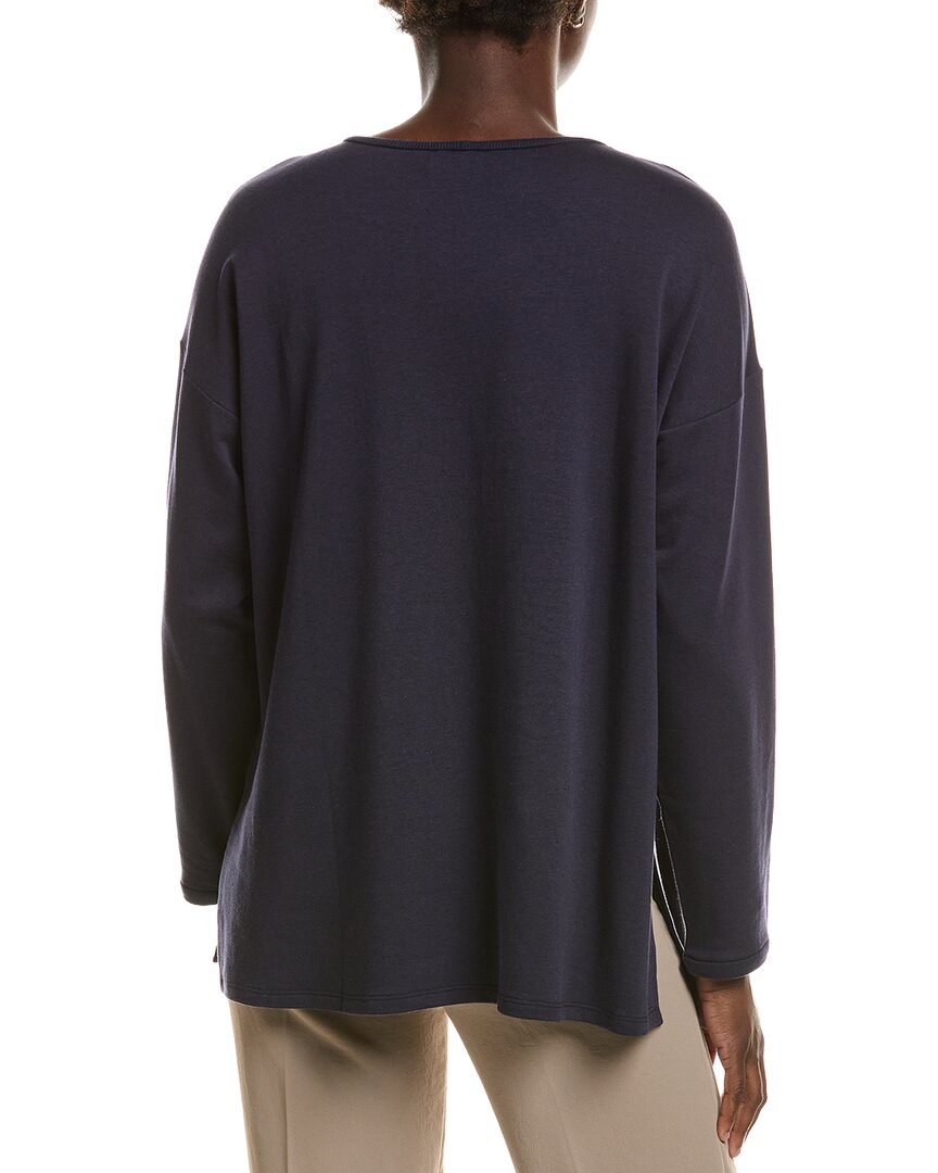 EILEEN FISHER Eileen Fisher Round Neck Long Box Top