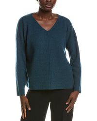 EILEEN FISHER Eileen Fisher V-Neck 100% Cashmere Sweater